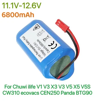 11.1 V 6800 mAh Li-Ion Batterij 12 V voor Chuwi ilife V1 V3 X3 V3 V5 X5 V5S CW310 ecovacs CEN250 Panda BTG90