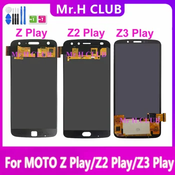 Originalus LCD Motorola Moto Z2 Žaisti XT1710 Z3 Žaisti XT1929 LCD Ekranas Jutiklinis Ekranas skaitmeninis keitiklis Asamblėjos MOTO Z Žaisti XT1635