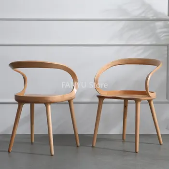 Šiaurės šalių Dizaino Valgomojo Kėdės, Medinės Atlošas Modernaus Minimalistinio Valgomojo Kėdės Namų Cadeira De Jantar Namų Baldai WZ50DC