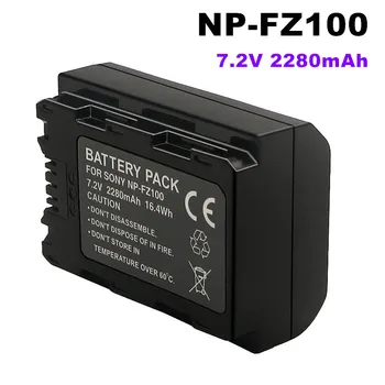 NP-FZ100 2280mAh Pakeitimo Baterija Suderinama su 