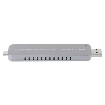 NVMe M. 2 Talpyklos NVMe SSD USB 3.1 Tipo C ir Rūšis-Adapteris Keitiklis M. 2 PCI-e (M) Klavišą SSD