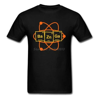 Big Bang Teorija Naujausias Dizaino Marškinėlius Periodinės Lentelės Elementas, Mokslo Vyrų Suaugusiųjų Marškinėliai Bazinga Sheldon Cooper Medvilnės Tees