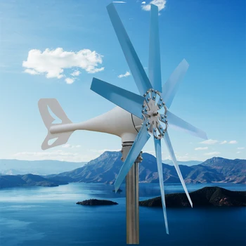Horizontalios Vėjo Turbinų Generatorių 1000w 12v 24v 48v Nemokamai Galios NewEnergy Alternatyvių Priedai Namų Gatvių Žibintai.