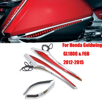 Honda Goldwing GL1800 & F6B 12-15 Motociklą Saddlebag Akcentas Smigimas LED Šviesos atveju