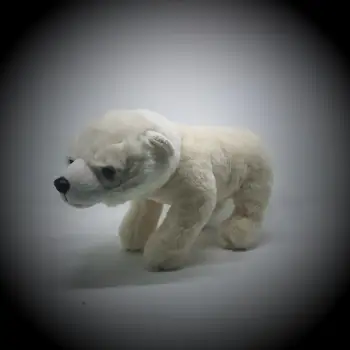 28cm Super Mielas Polar Bear Šeimos Įdaryti Pliušinis Placating Žaislas Dovana Vaikams LAUKINIŲ žaislas