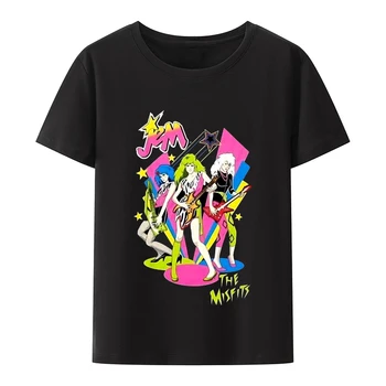 Naujas Vyrų marškinėliai Jem ir Hologramos The Misfits Žaisti Retro Juoda juokinga t-shirt suvenyrinius marškinėlius moterims