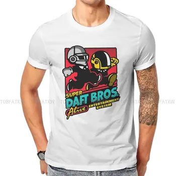 Daft Punk Šalmas Vyrų Marškinėlius Super Bros Mados Poliesteris T Shirt Grafikos Palaidinės Nauja Tendencija