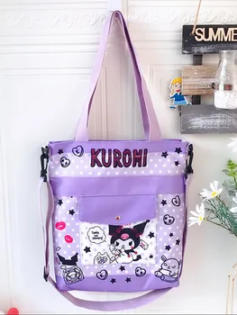 Sanrio hello kitty animacinių filmų drobės pirkinių krepšys vaikų pečių maišą mergaitė berniukas krepšys studentų konsultavimo bag rankinė