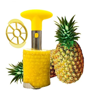 Nerūdijančio Plieno Ananasų Corer Slicer Spiralės Cutter Vaisių Corer Skustukas Kamieninių Valiklis Geležtės Lengva Coring Virtuvės Įrankiai