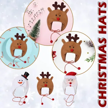 Kalėdų Medžio Viršuje Santa Claus Sniego Papuošalai Kalėdų Jautėsi Kalėdų Eglutė Skrybėlę Pakabukas Linksmų Kalėdų Dekoro Namų 2023 #t2p