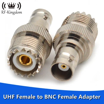 UHF Moterų BNC Female Adapter SO239 SL16/BNC-KK į UHFKK RF, Coaxial Įkalbinėti Jungtis
