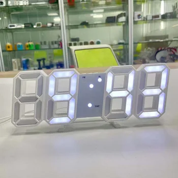 Šiaurės 3D Skaitmeninis Laikrodis Sieninis Laikrodis Sieninis Žiūrėti Stalinis Laikrodis, Kalendorius Termometras Elektroninis Laikrodis Minimalistinio Skaitmeninis Laikrodis