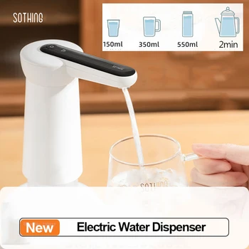 Sothing Mini Elektrinis Vandens Dozatorius Tipas-C Įkrovimo Namų Buteliuose Nešiojamosios Automatinio Vandens Siurblys