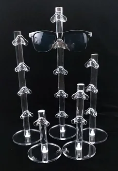 Skaidraus akrilo akiniai nuo saulės stovėti akinius vitrina akiniai ekranas turėtojas atveju papuošalų organizatorius priedai, lentynų stelažo