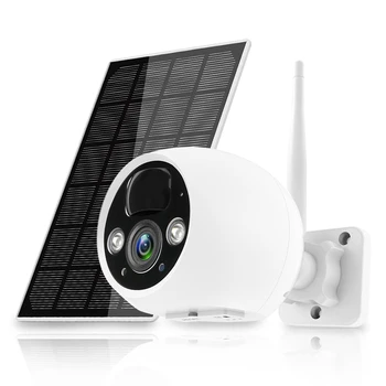 WESECUU naujausias produktas saulės energijos saugumo belaidė ip kamera su baterijomis, wifi saugumo kameros saulės saugumo kameros
