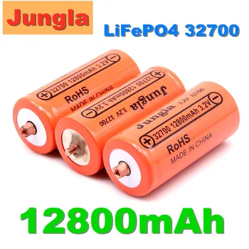 100% Originalus 32700 3.2 V 12800mAh Lifepo4 Akku Profesionalūs Ličio-Eisen Phosphat Galia Batterie Mit Schraube