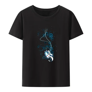 Kosmoso Išeiti Juokingi Grafikos Naujovė Įdomi, Print T-shirt Unikalus Moterų Viršūnių Tees Anime Drabužių, Dovanų Kietas Klasikinis Ropa Mujer